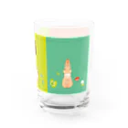 夢見る柴犬のSpring Rabbits Water Glass :right