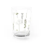 くるもり雑貨店のdonguri to ie.×くるもり雑貨店ナチュ花ホワイト Water Glass :right