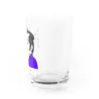 raraのゆるかわTシャツ屋さんの許してちょんまげ Water Glass :right