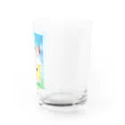 Jodlerin Sakura Kitagawa und die Edelweißmusikantenの明日に乾杯！　ヨーデル北川桜とエーデルワイスムジカンテンロゴ入り Water Glass :right