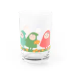 しばの夢工房イラストグッズ店の春を楽しむ幸せの小人さんたち Water Glass :right