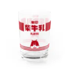 Supergirl Galleryの【柴組】柴印の牛乳(赤) Water Glass :right