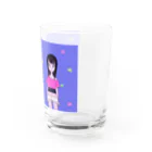 HAPPY MILK MARKETのPURPLE TRIANGLE GIRL グラス右面