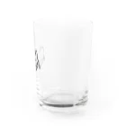 YURURI´･∀･｀のとなりにとろろ（黒） Water Glass :right