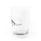 ぴーやまの透過するミナミコアリクイ グラス右面