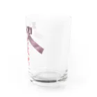 💜Salon de Lucia💜のPink × Lavender Lased-up Ribbon Water Glass :right