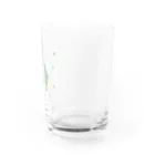 ももたろのミントグリーン水玉ふわたろ Water Glass :right