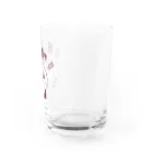 エガオーピンクのsuzuriショップの優勝してほっぺが落ちたエガオーさん Water Glass :right