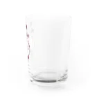 エガオーピンクのsuzuriショップの今日もがんばった！ Water Glass :right