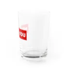 HELP YOU公式ストアのスポーティーロゴ Water Glass :right