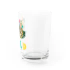 SANKAKU DESIGN STOREのワイルドだろ？草食系タイガー。 上 Water Glass :right