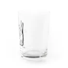 YuSunsetのりらっくすうさぎ（黒） Water Glass :right