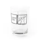 YuSunsetのりらっくすうさぎ4コマ（黒） Water Glass :right