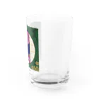 高井里華の夜桜【猫】【家紋】【桜】【夜】 Water Glass :right