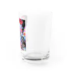 友光花魁のカラフルお狐花魁 Water Glass :right