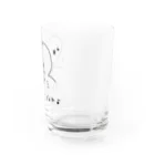 ‪( ᐡ｡› ·̫ ‹｡ᐡ )♡‬の楽観的うさぎさん Water Glass :right