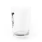 ラッタ工房のウシとミルク(クロ) Water Glass :right