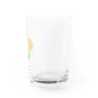 くれよんのらくがきのクリームソーダにゃんこ Water Glass :right