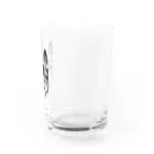 愛犬のドッグフード代を稼ぐTシャツ屋さんの自画像(背面) Water Glass :right