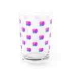 よく学べ、よくあそべ、すけべ。ver.SUZURIのすけべあちゃんカップル総柄グラス Water Glass :right