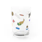 くろふぁの足の短いいぬ Water Glass :right