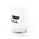 愛犬のドッグフード代を稼ぐTシャツ屋さんのロゴのみ Water Glass :right