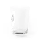 ゆるふわ本舗 こふれちっく。のゆるどろ猫 Water Glass :right