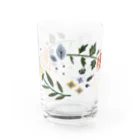 よねこめのbotanical flower Water Glass :right