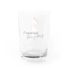 にしむー食堂の雑貨屋さんの春のフルサンセット(文字といっしょ） Water Glass :right