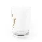 かわいいもののおみせ　いそぎんちゃくの仲良し猫の背中　茶トラ&ポインテッド Water Glass :right