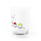 nidone.worksのかきごおり巡行する夏のペンギン Water Glass :right