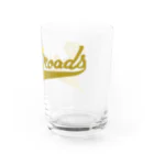 PoooompadoooourのRailroadsロゴタイプ　きいろ Water Glass :right
