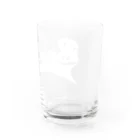 PoooompadoooourのRailroadsロゴタイプ　しろ Water Glass :right