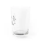 WAMI ARTの庭球蛙(前面文字あり) Water Glass :right