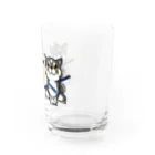 きたかみグッズSHOP(*´ｪ`*)の忍犬にまこま（背景透過Ver.) Water Glass :right