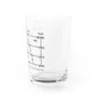 言語系グッズを作ってみるショップのIPA母音チャート（黒字） Water Glass :right