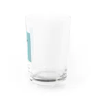 ねこのふとももの溶けねこ(ブルー) Water Glass :right