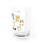 ネコまにあ 【12匹の猫➕うずら】のネコまにあ家いらすと　13匹 Water Glass :right