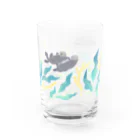 8i_ya1のすやすやラッコ Water Glass :right