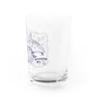 凩 灯のねむり鯨(線画) Water Glass :right