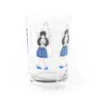 satiexitのブルーな女の子 Water Glass :right