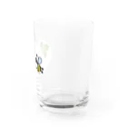 水色プリントのみつばちさーやの宅配便 Water Glass :right