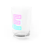 SANKAKU DESIGN STOREの赤青/青赤 モダンなネオンカラー ME。 Water Glass :right