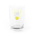 さくらもちゅ*のグレ猫とライムのグラス Water Glass :right