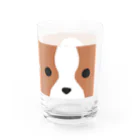 よもつ堂のまるごとパピヨンちゃん Water Glass :right