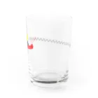 Jaune Vertの小鳥の足あと（オカメインコ・ノーマル） Water Glass :right
