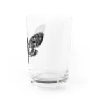 makkura.の蛾(クロメンガタスズメ) Water Glass :right