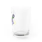 ぴよたそ商店のききょうの花とぴよたそ Water Glass :right