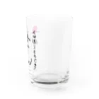 すぅさんのイラストグッズショップの文字デザイン「花」withポエム Water Glass :right