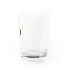 わっさーのれんこん天のかしわ天〜たるジュレ(パプリカ風味)withわさわさ葉っぱ Water Glass :right
